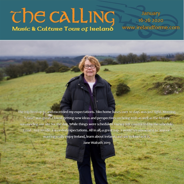 Jane Walrath Music and Cultural Tour of Ireland Testimonial