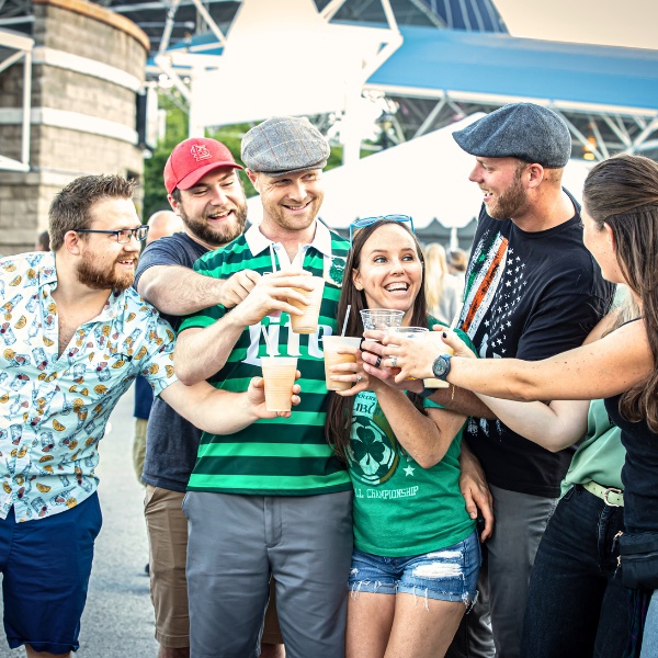 Irish Fest Group of people cheers'ing