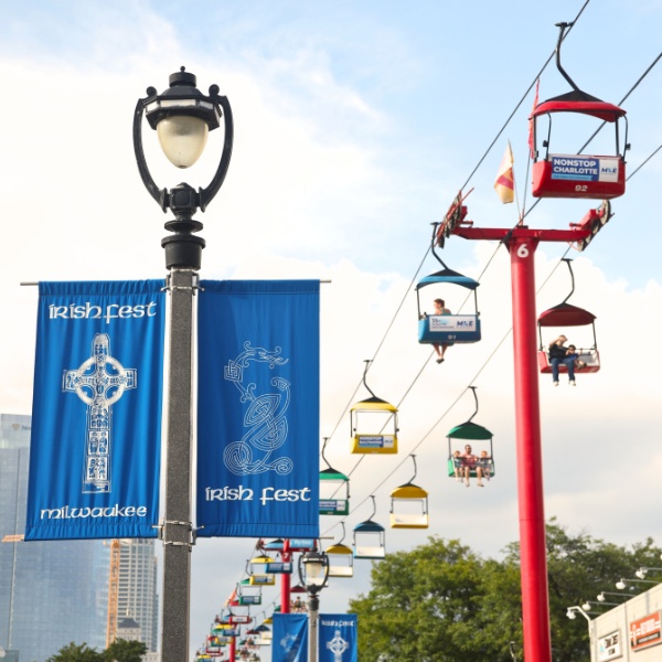 Irish Fest Sign at the Park