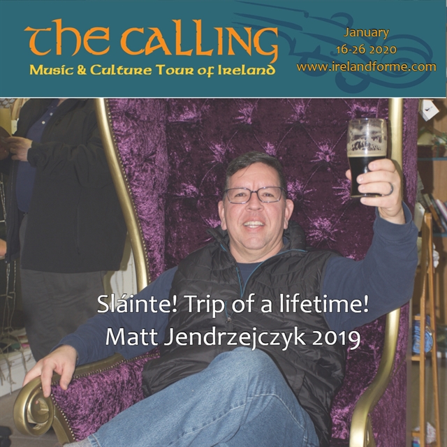 Matt's testimonial on Music and Cultural Trip to Ireland
