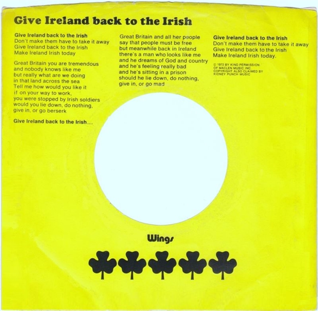 Give Ireland Back to the Irish - Beatles Irish Fest