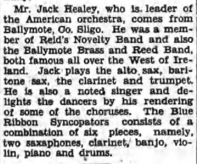 Jack Healy article - Irish American Advocate, September 13, 1930